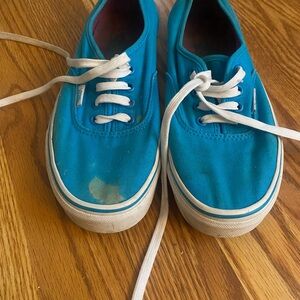 Vans Blue Canvas Sneakers
